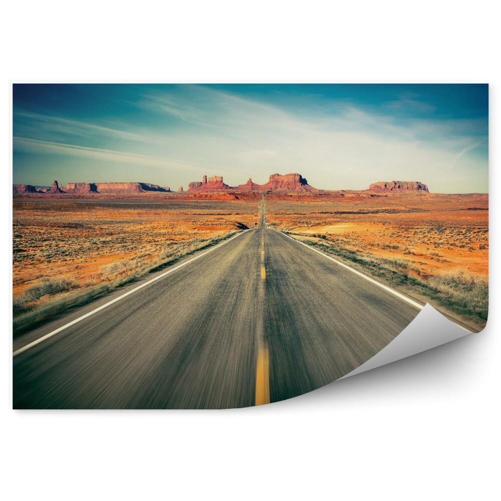 Fototapeta Monument valley droga przez pustynię