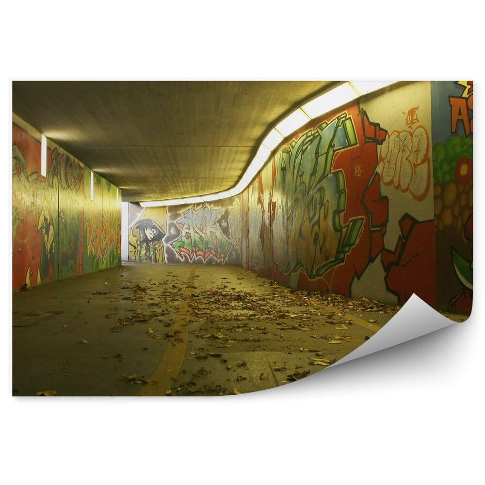 Okleina na ścianę Przejście podziemne graffiti