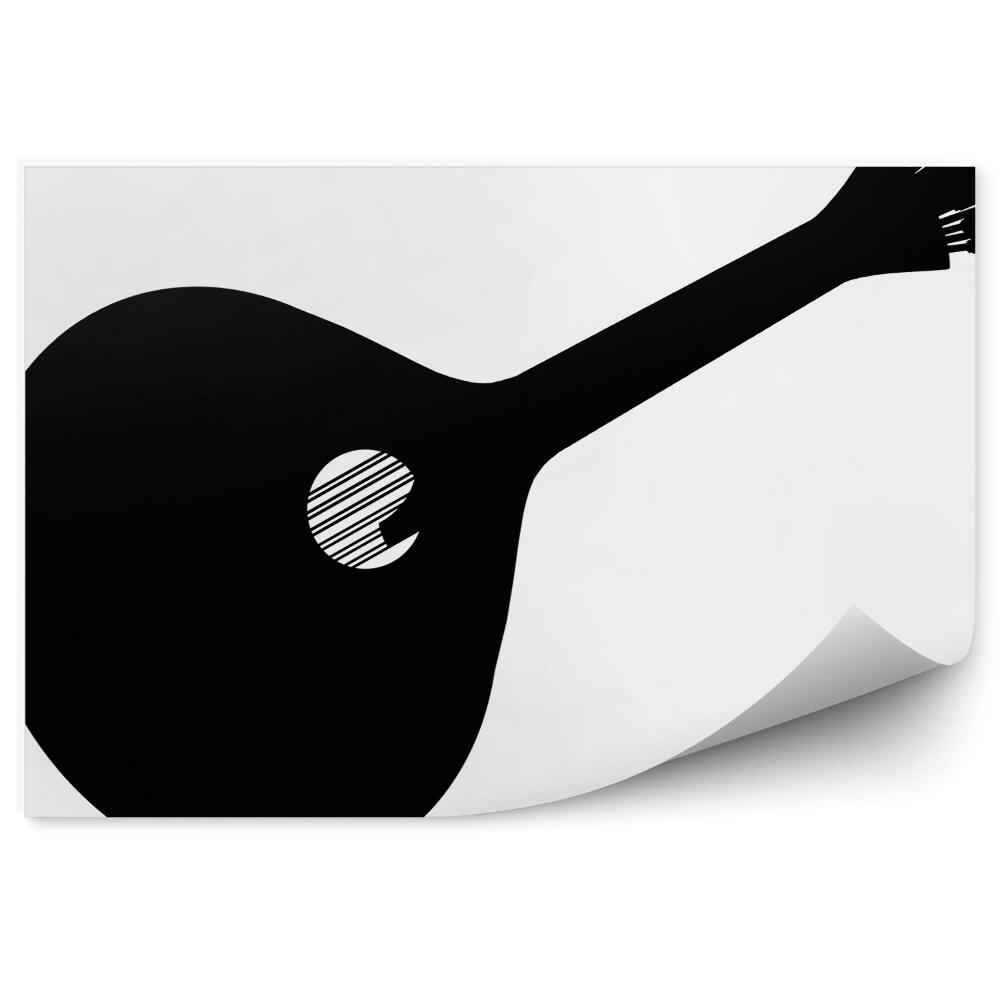 Fototapeta Fado portugalska gitara cień czarny kształt