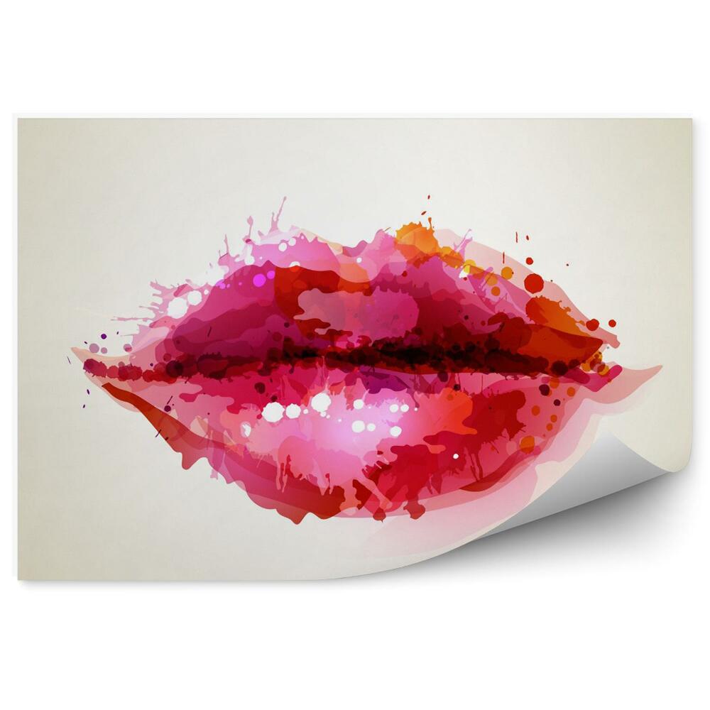 Fotopeta Usta kobiety abstrakcyjne