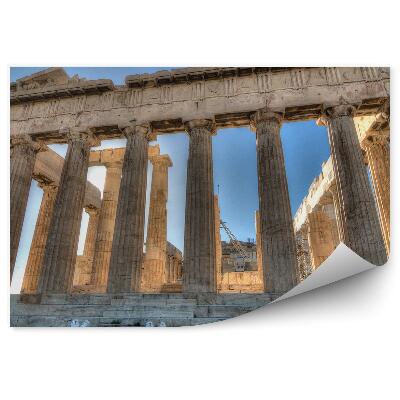 Okleina na ścianę Akropol starożytne ruiny Ateny kamienie niebo