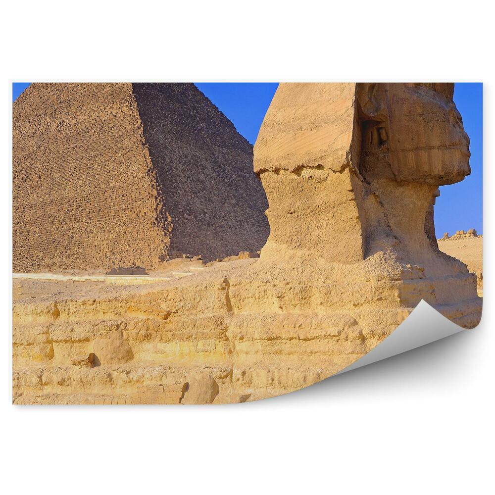 Fototapeta Piramida giza sfinks egipt niebo