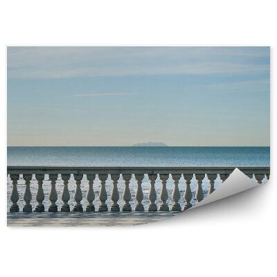 Okleina ścienna Mascagni taras nad brzegiem morza livorno