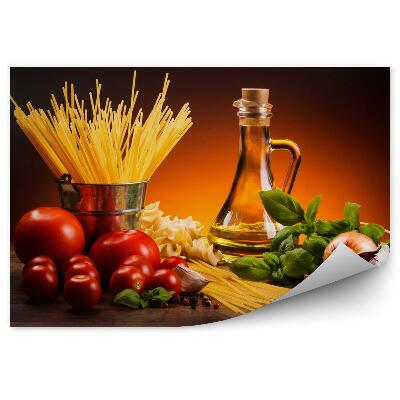 Fototapeta Pasta i świeże warzywa