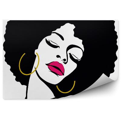 Fotopeta Afro włosy kobieta pop art