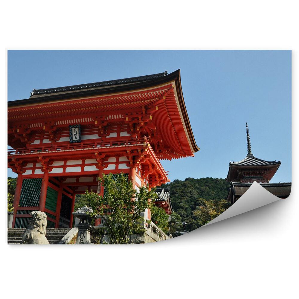 Okleina na ścianę świątynia Kiyomizu-dera Kyoto Japonia