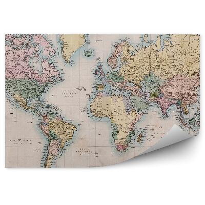 Fototapeta na ścianę Stara mapa świata retro vintage