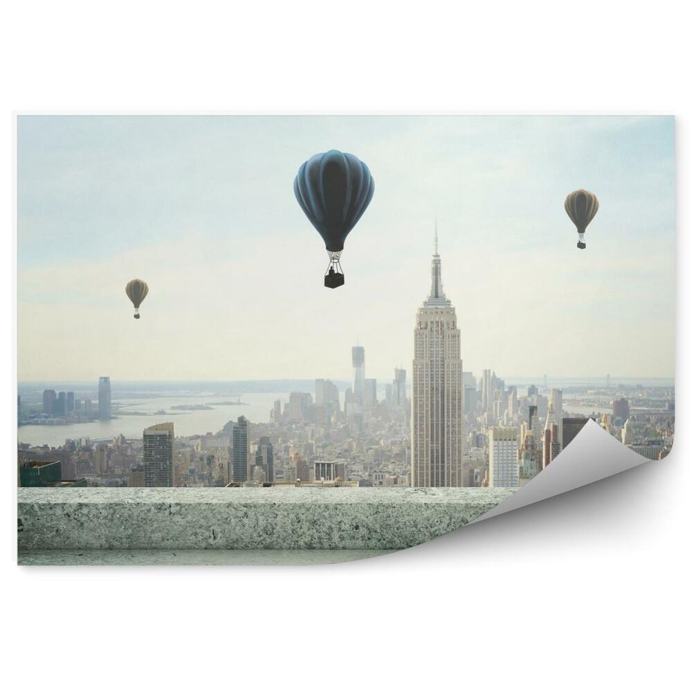 Fototapeta Balony na panoramie miasta