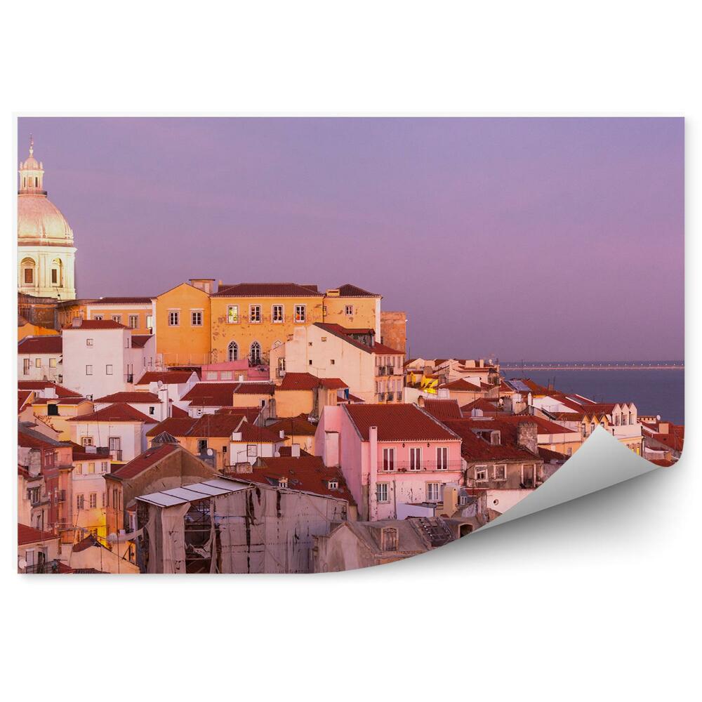 Fototapeta na ścianę stare miasto Lizbona zachód słońca