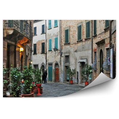 Fototapeta stare budynki ludzie Florencja