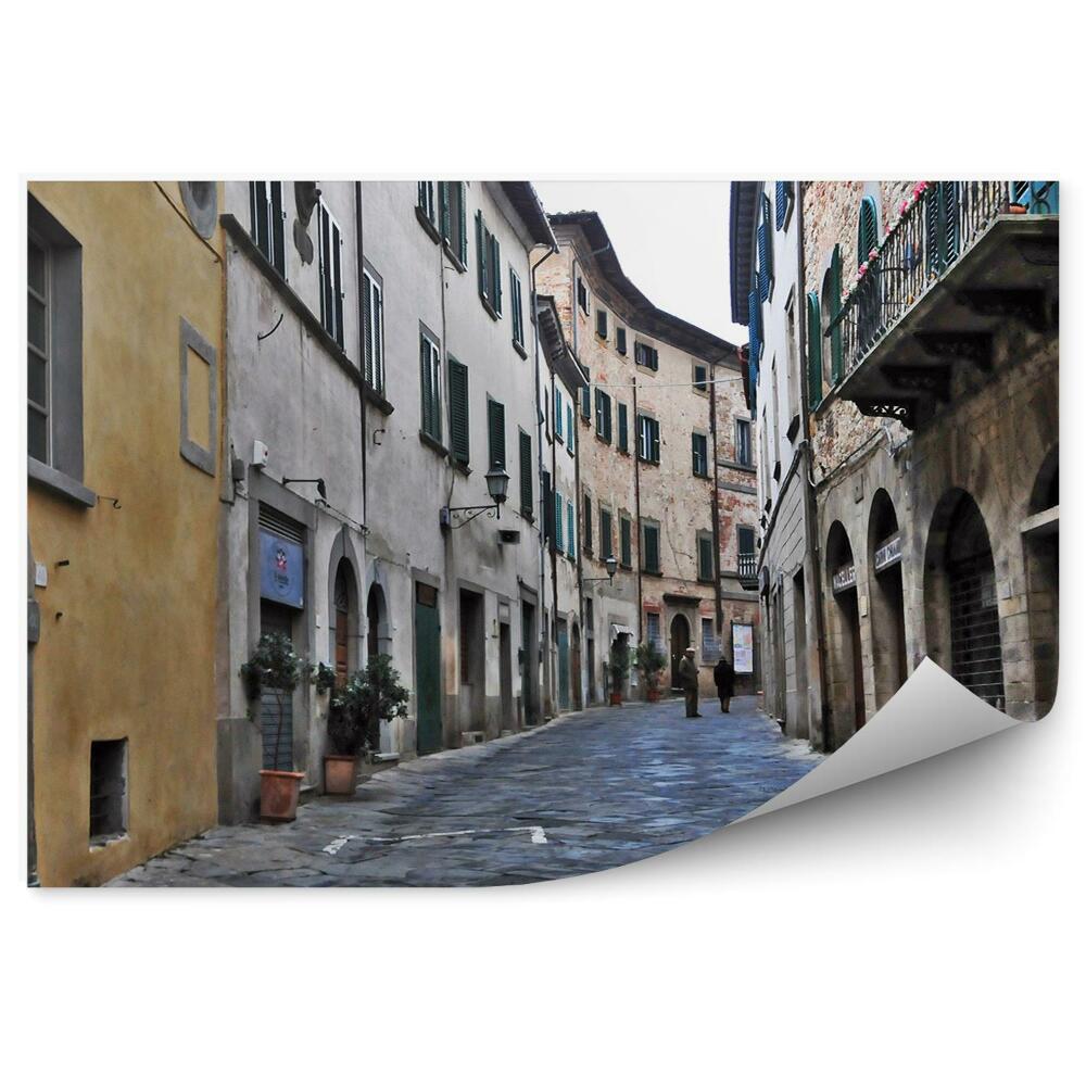 Fototapeta stare budynki ludzie Florencja