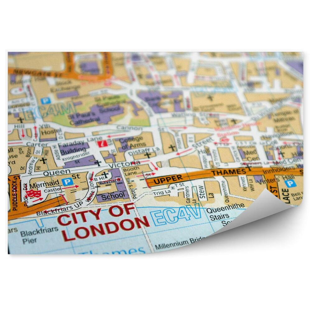 Fototapeta na ścianę Mapa londynu