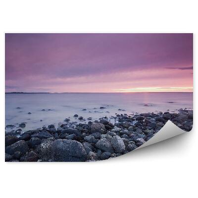 Okleina na ścianę Bałtyk kamienie woda