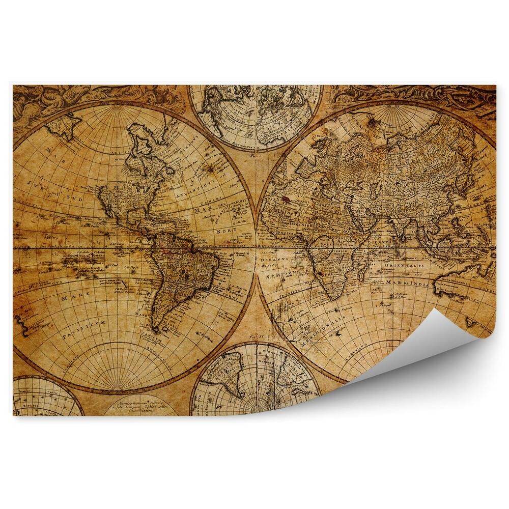 Fototapeta na ścianę Stara mapa świata 1746