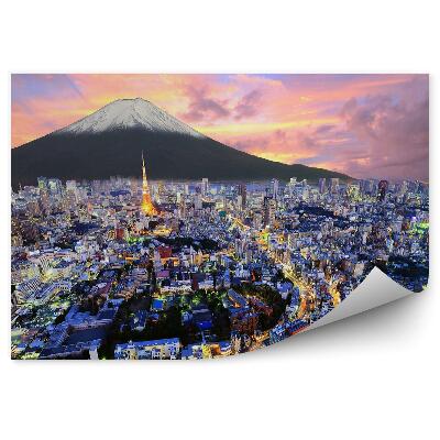 Fototapeta Tokio góra fuji zachód słońca