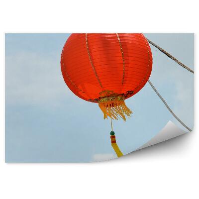 Okleina na ścianę czerwona latarnia Chinatown Singapur