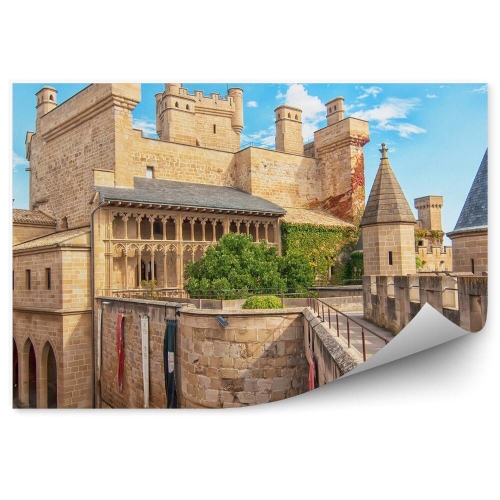 Okleina na ścianę Hiszpański zamek mury wieże