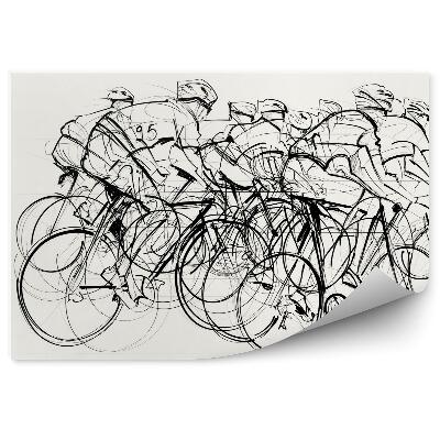 Fototapeta Rowerzyści na wyścigu