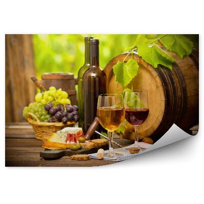 Fototapeta Wino i ser