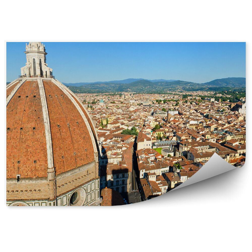 Fototapeta na ścianę katedra Santa Maria del Fiore budynki plac Michała Anioła Florencja Włochy