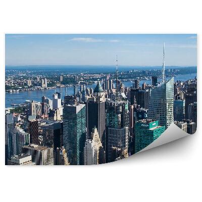 Okleina ścienna Widok z powietrza nowy jork usa
