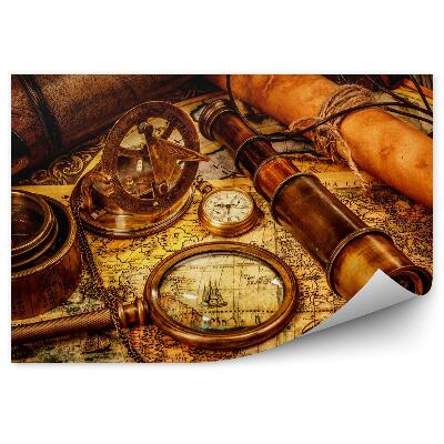 Fototapety Vintage mapa