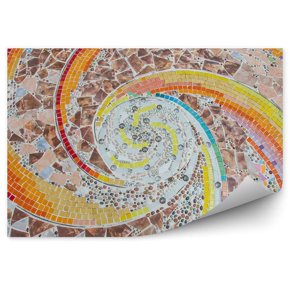 Okleina ścienna Mozaika spirala fraktal