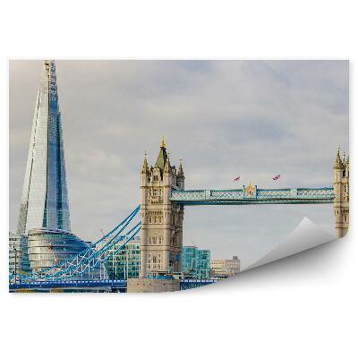 Okleina na ścianę Londyn architektura budynki tower bridge