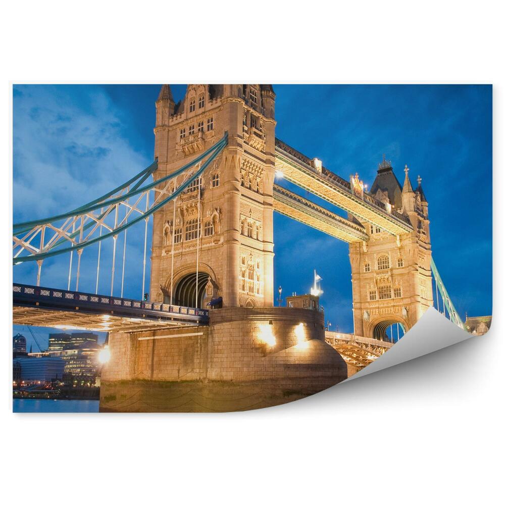 Fototapeta Most architektura zmierzch światła londyn