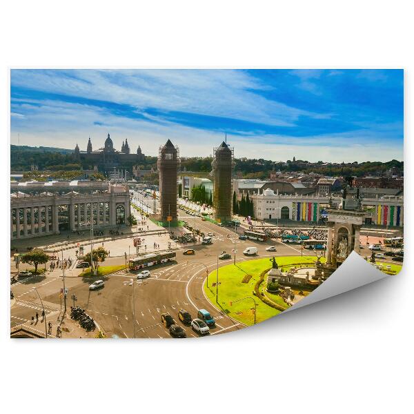 Fototapeta Barcelona centrum główny plac ruch miasto