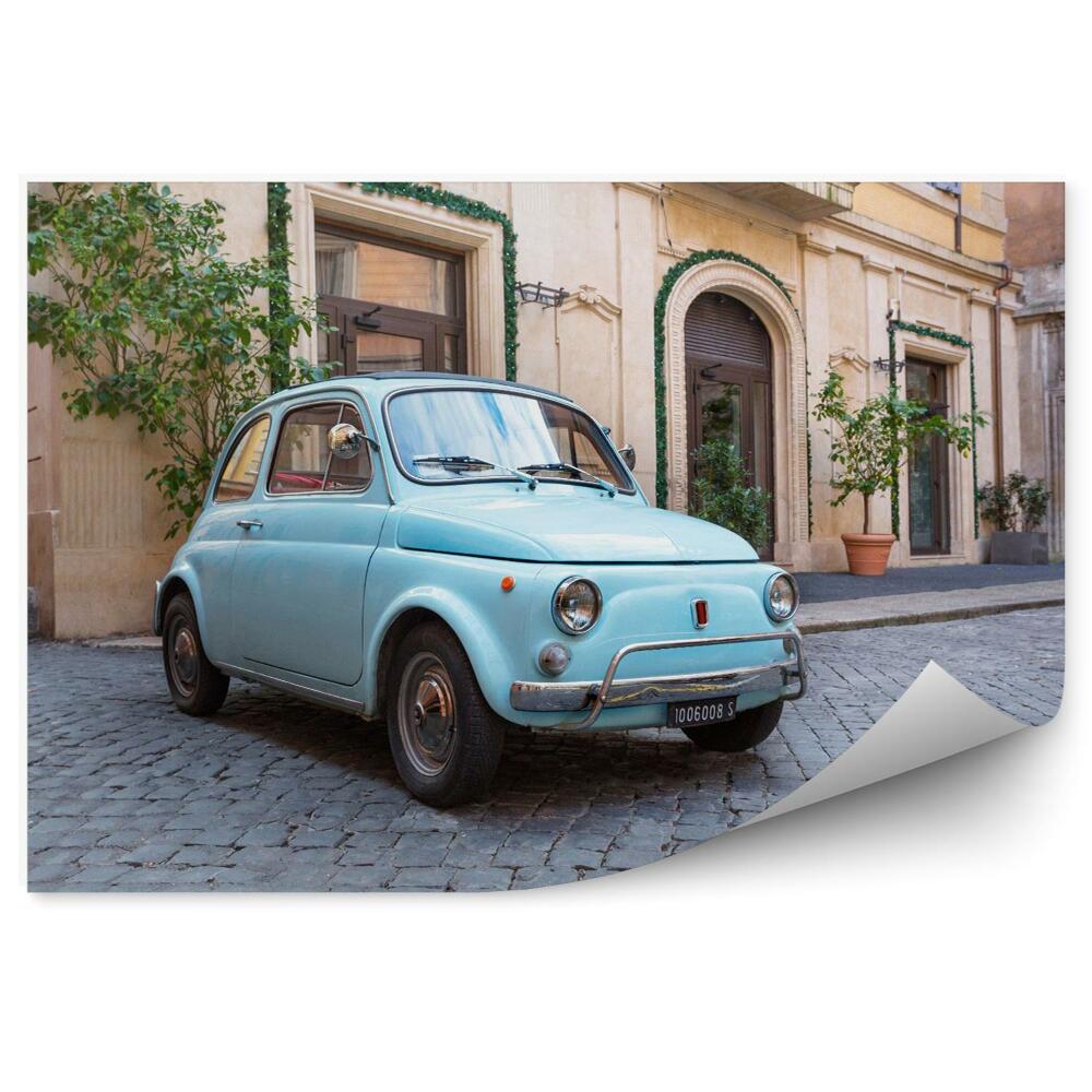 Fototapeta Fiat 500 na ulicach rzymu