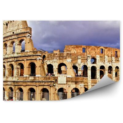 Okleina na ścianę Ludzie turyści widok na koloseum w rzymie