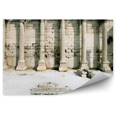 Fototapeta Starożytna biblioteka ateny ruiny