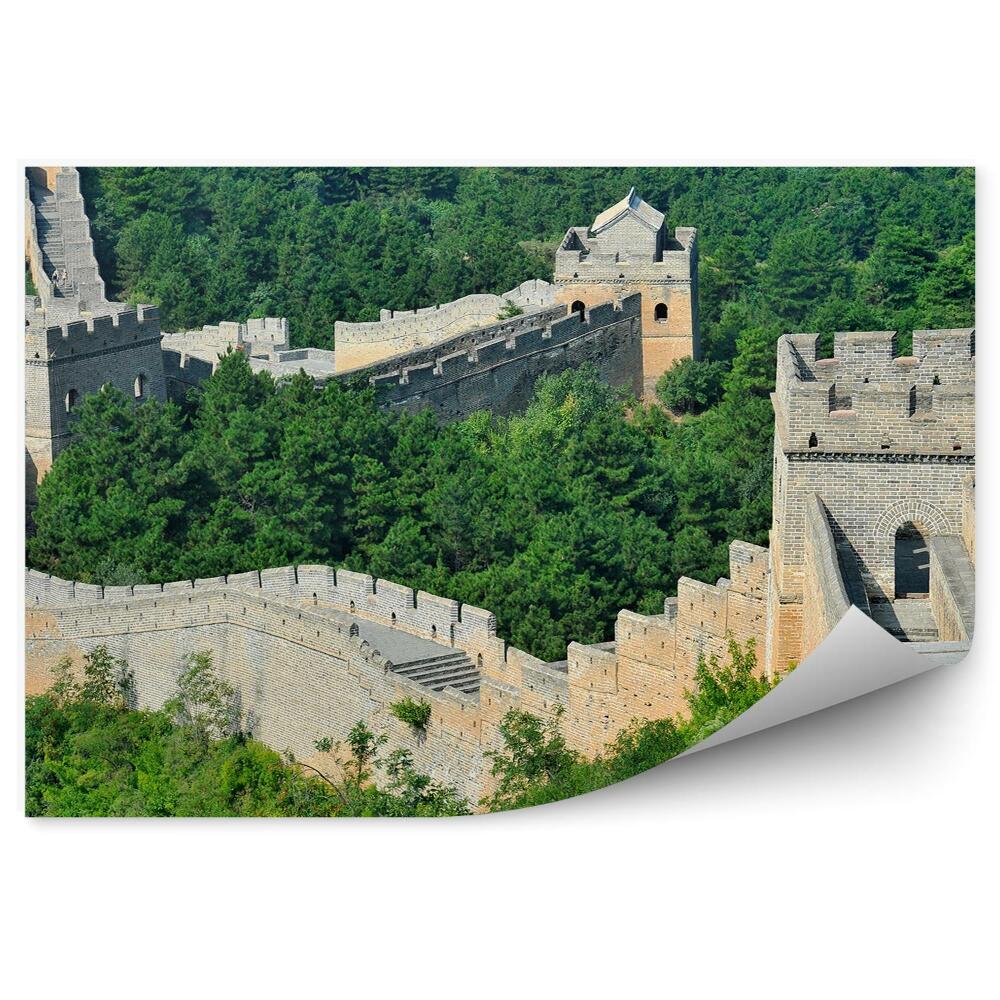 Okleina ścienna Wielki mur chiński drzewa natura
