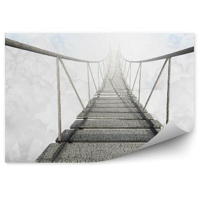 Fototapeta Most linowy nad chmurami