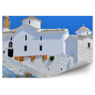 Fototapeta Biały kościół religia grecja