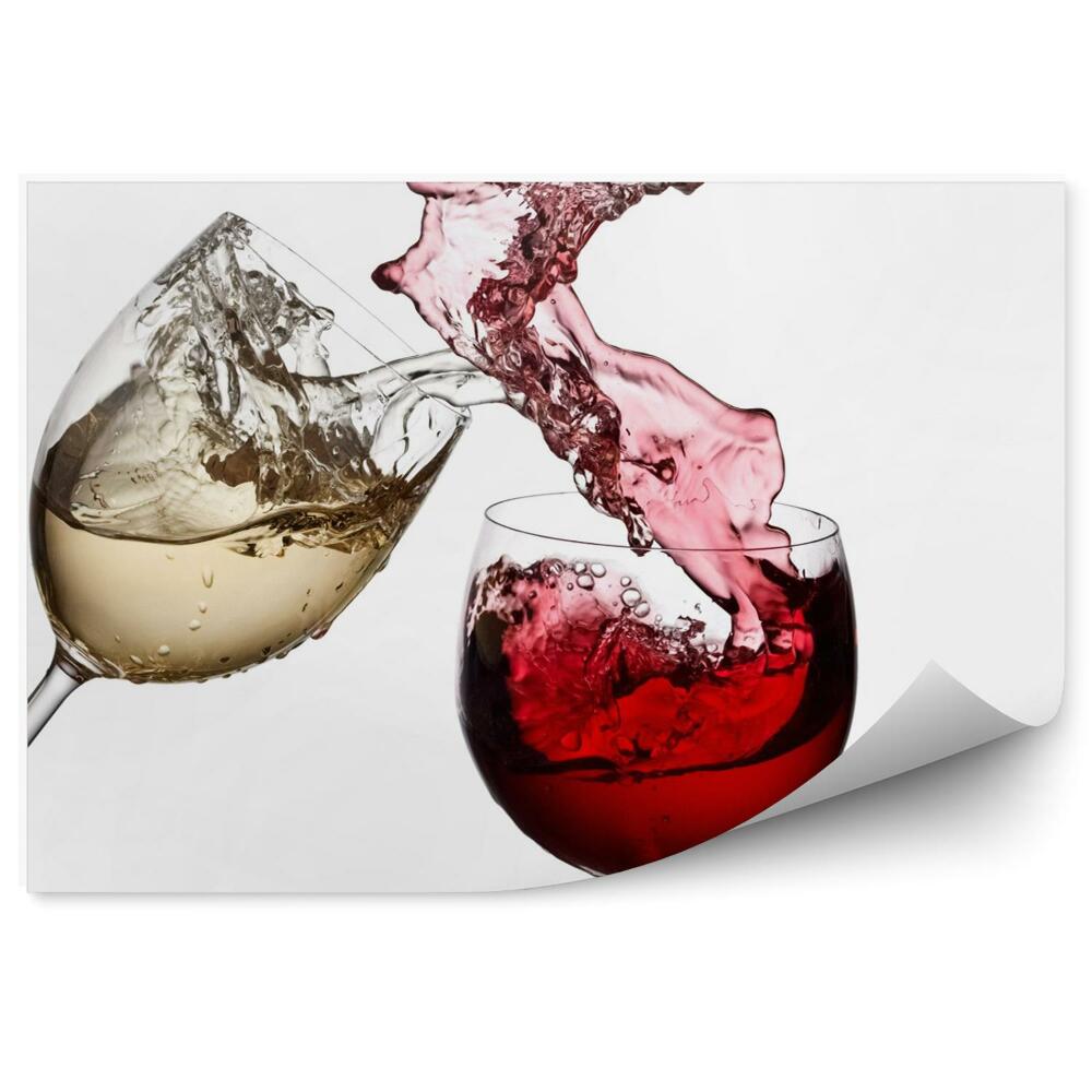 Fototapeta Czerwone i białe wino razem