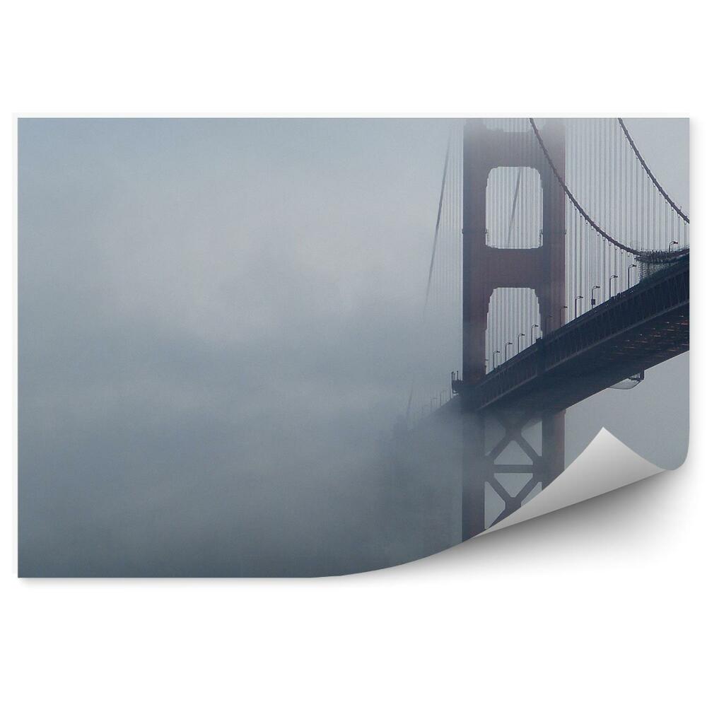 Okleina ścienna Golden gate most ocean san francisco poranna mgła
