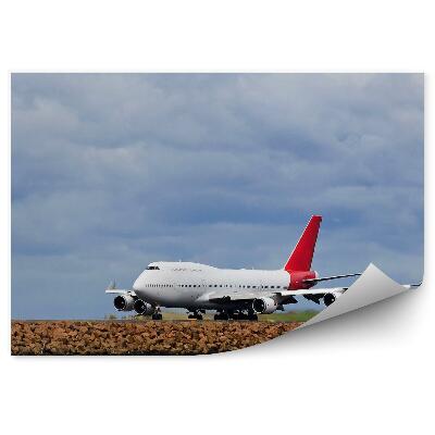 Fotopeta Morze ląd samolot pochmurne niebo