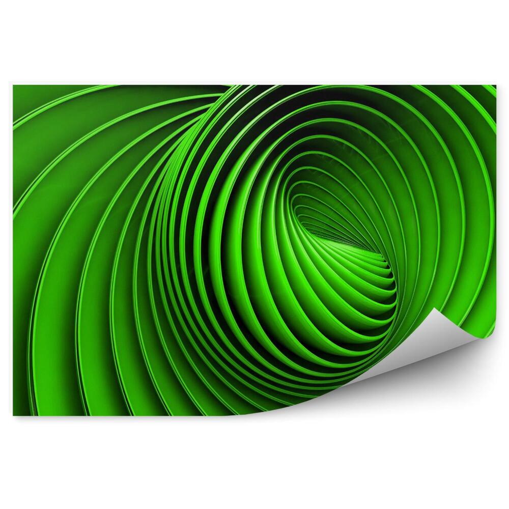 Fototapeta 3d zielona spirala