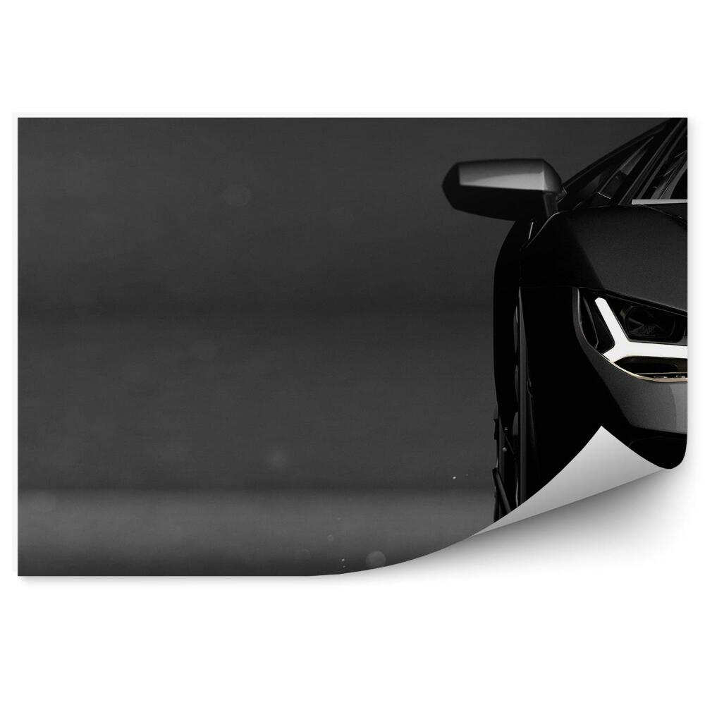 Fotopeta Zbliżenie na sportowe czarne auto bez dachu