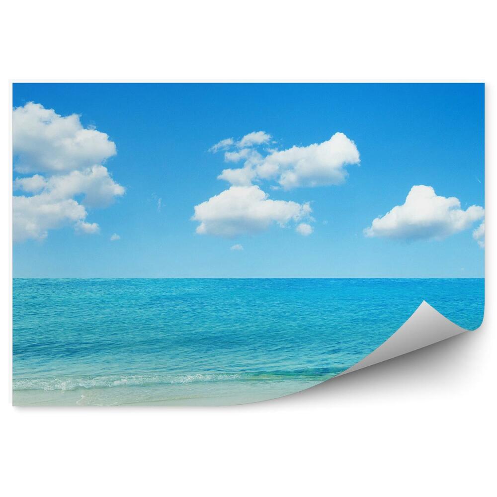 Okleina ścienna Plaża ocean morze niebo chmury