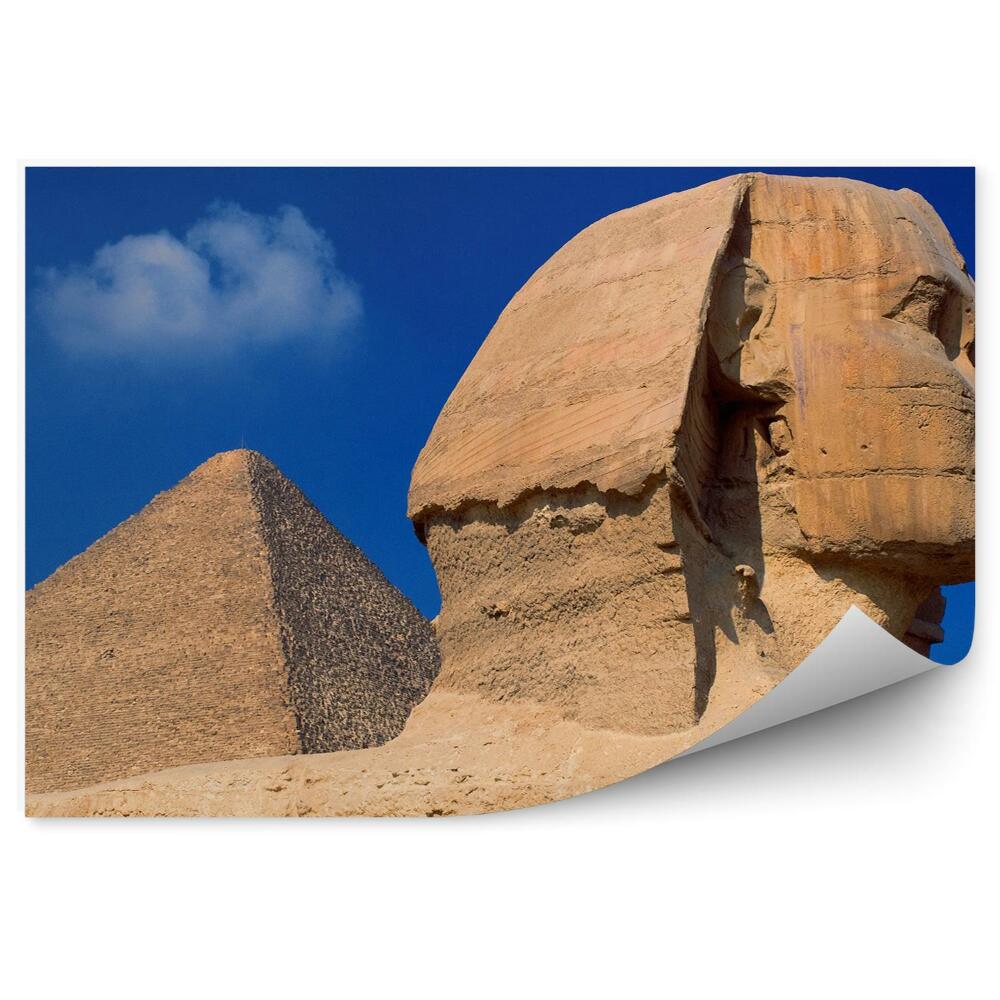 Okleina na ścianę Profil twarzy sfinksa egipt architektura