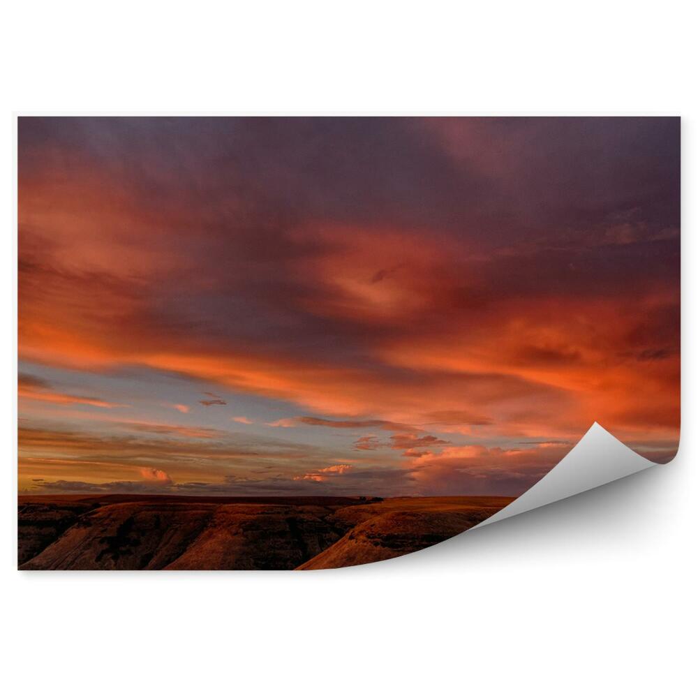 Fototapeta Kanion skały idaho niebo chmury idaho zachód słońca