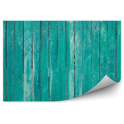 Fototapeta samoprzylepna Zielone drewniane deski