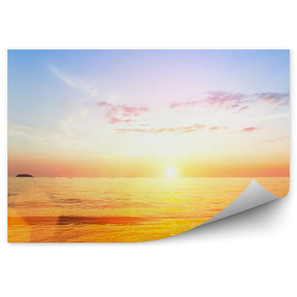 Fototapeta na ścianę Zachód słońca piasek plaża brzeg