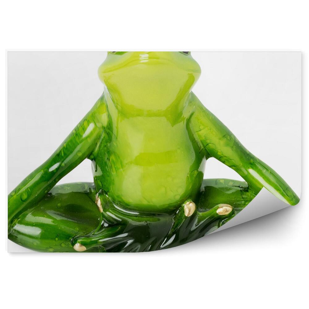Okleina ścienna Posąg zielona żaba abstrakcja zwierzę