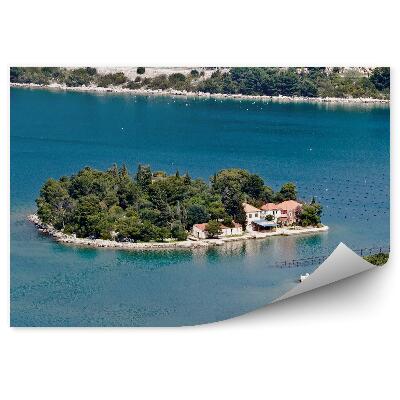 Fototapeta na ścianę Morze Śródziemne wyspy domy zieleń