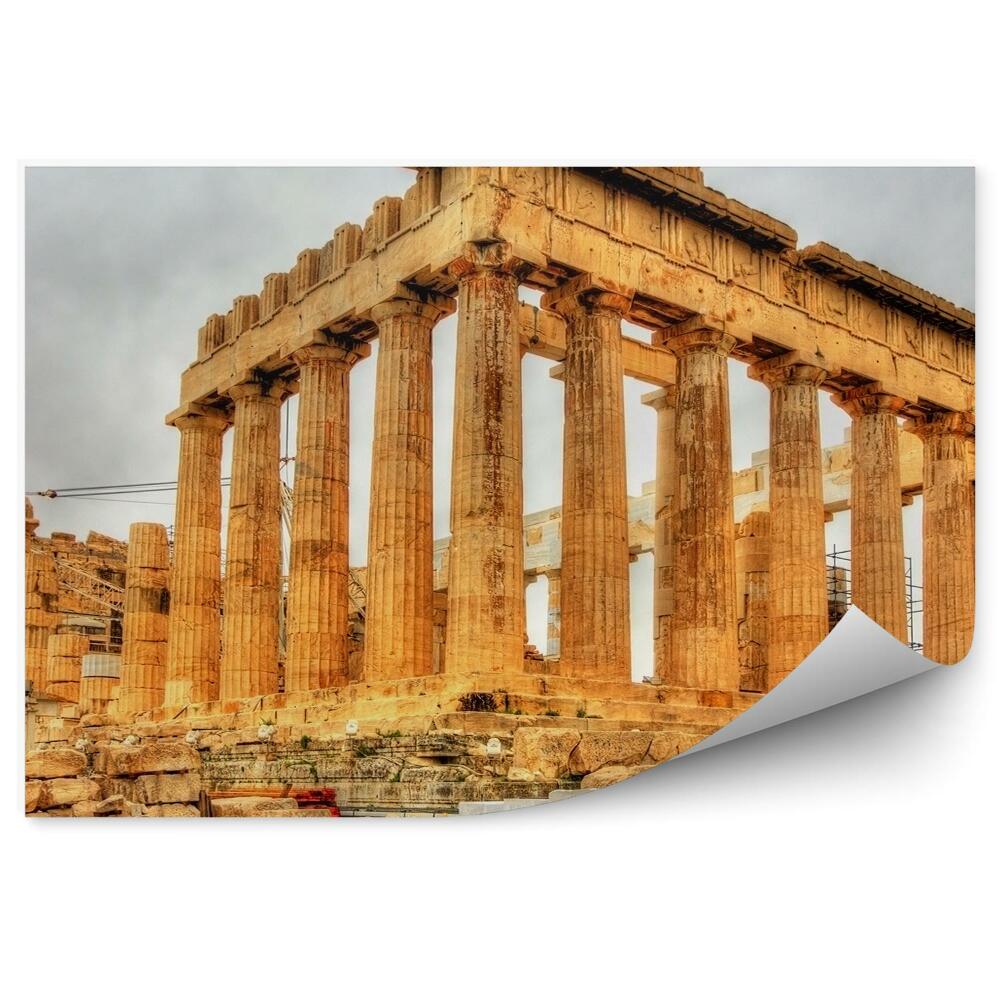 Okleina na ścianę Akropol starożytne ruiny Ateny