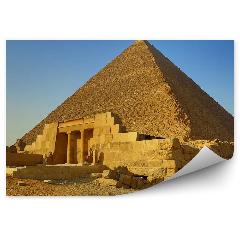 Okleina ścienna Wielka piramida w egipcie błękitne niebo
